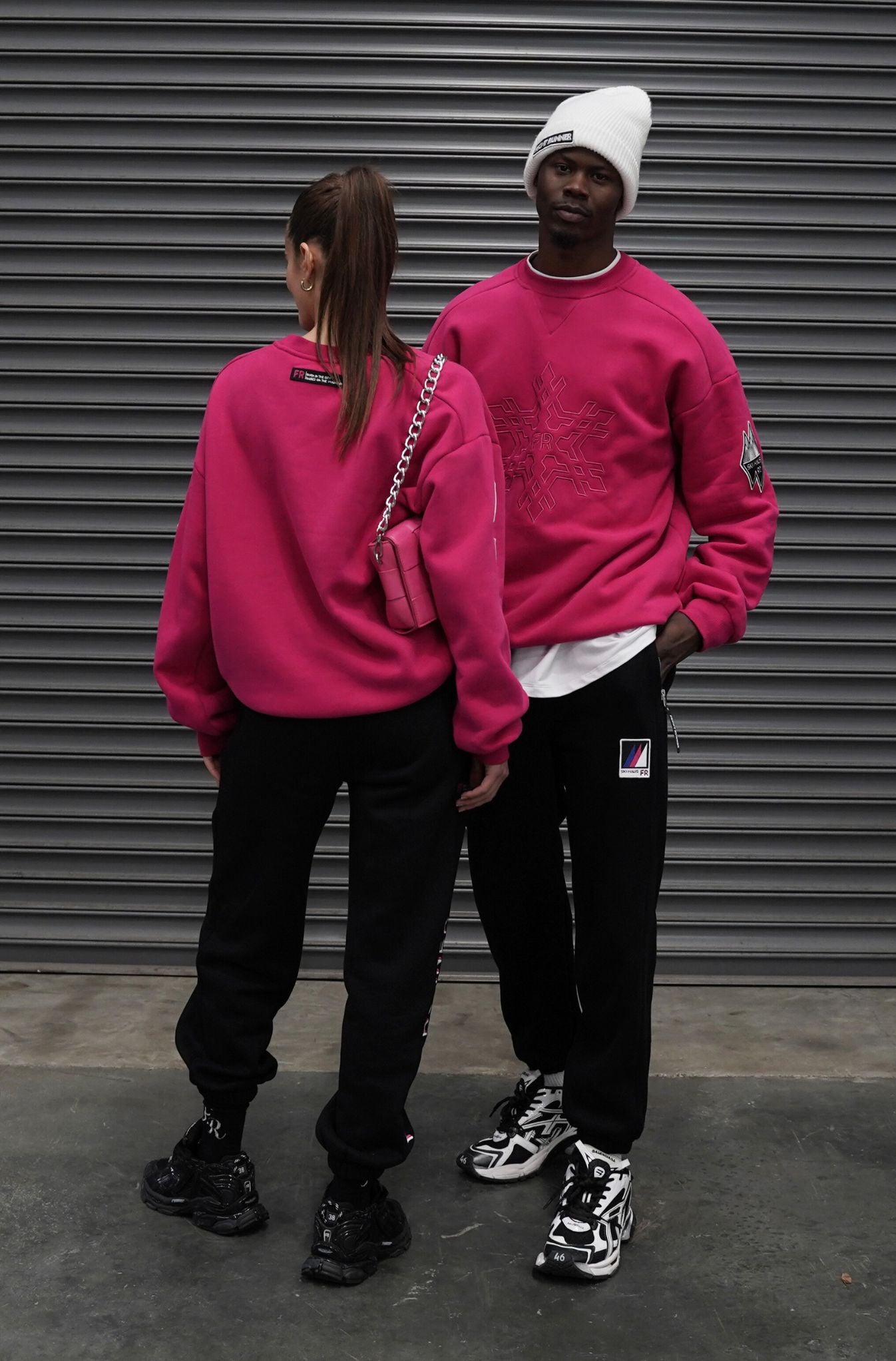 Ski Haus Crewneck - Fuchsia