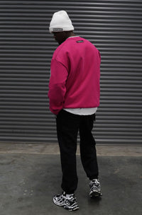 Ski Haus Crewneck - Fuchsia
