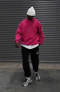 Ski Haus Crewneck - Fuchsia