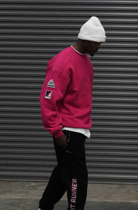 Ski Haus Crewneck - Fuchsia