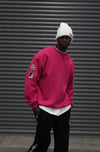Ski Haus Crewneck - Fuchsia