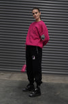 Ski Haus Crewneck - Fuchsia