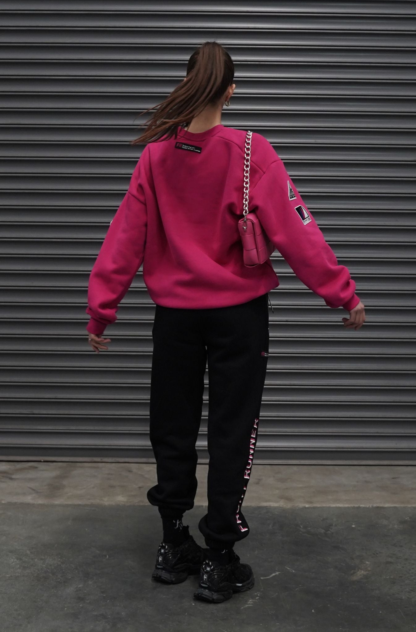 Ski Haus Crewneck - Fuchsia