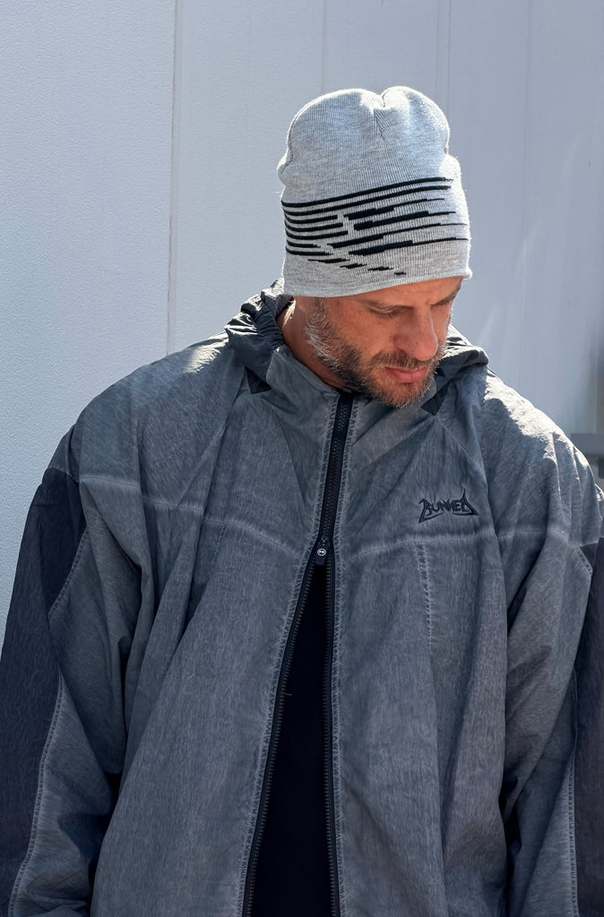 Road Runner Skull Beanie Grey Marle