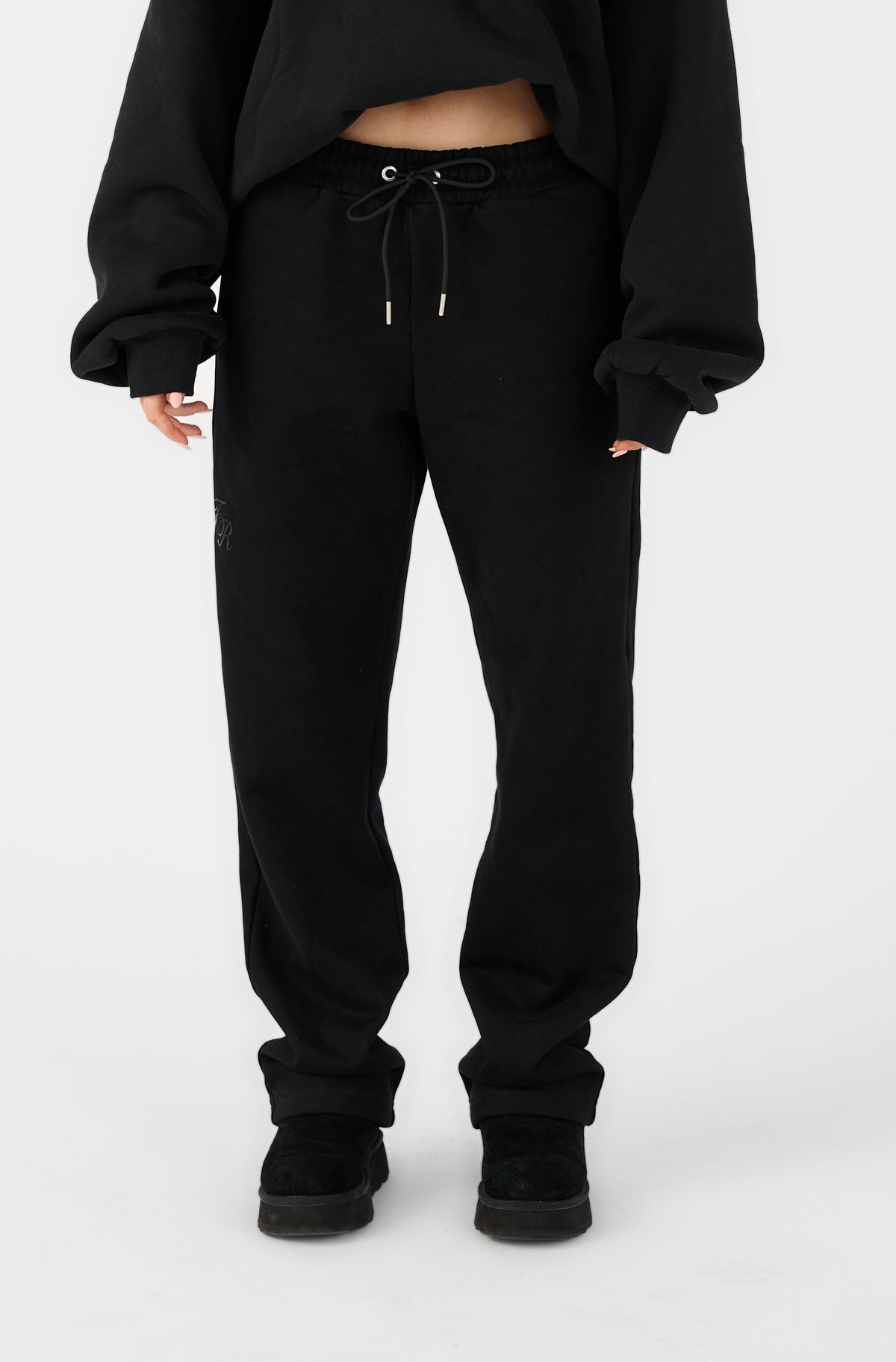 Straight Leg Sweatpant - Black - Women