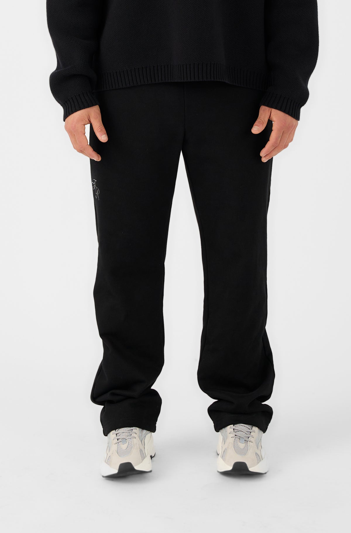 Straight Leg Sweatpant - Black - Men