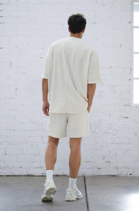 Pleated Tee - Ivory