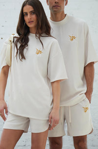 Pleated Tee - Ivory