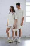 Pleated Tee - Ivory