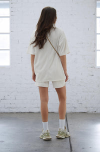 Pleated Tee - Ivory