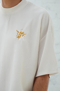 Pleated Tee - Ivory