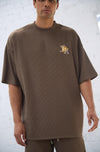 Pleated Tee - Mocha