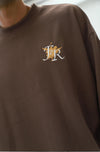 Pleated Tee - Mocha