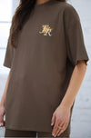 Pleated Tee - Mocha