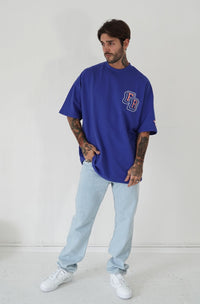 Track Star Tee - Electric Blue