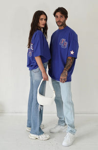 Track Star Tee - Electric Blue