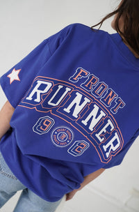 Track Star Tee - Electric Blue