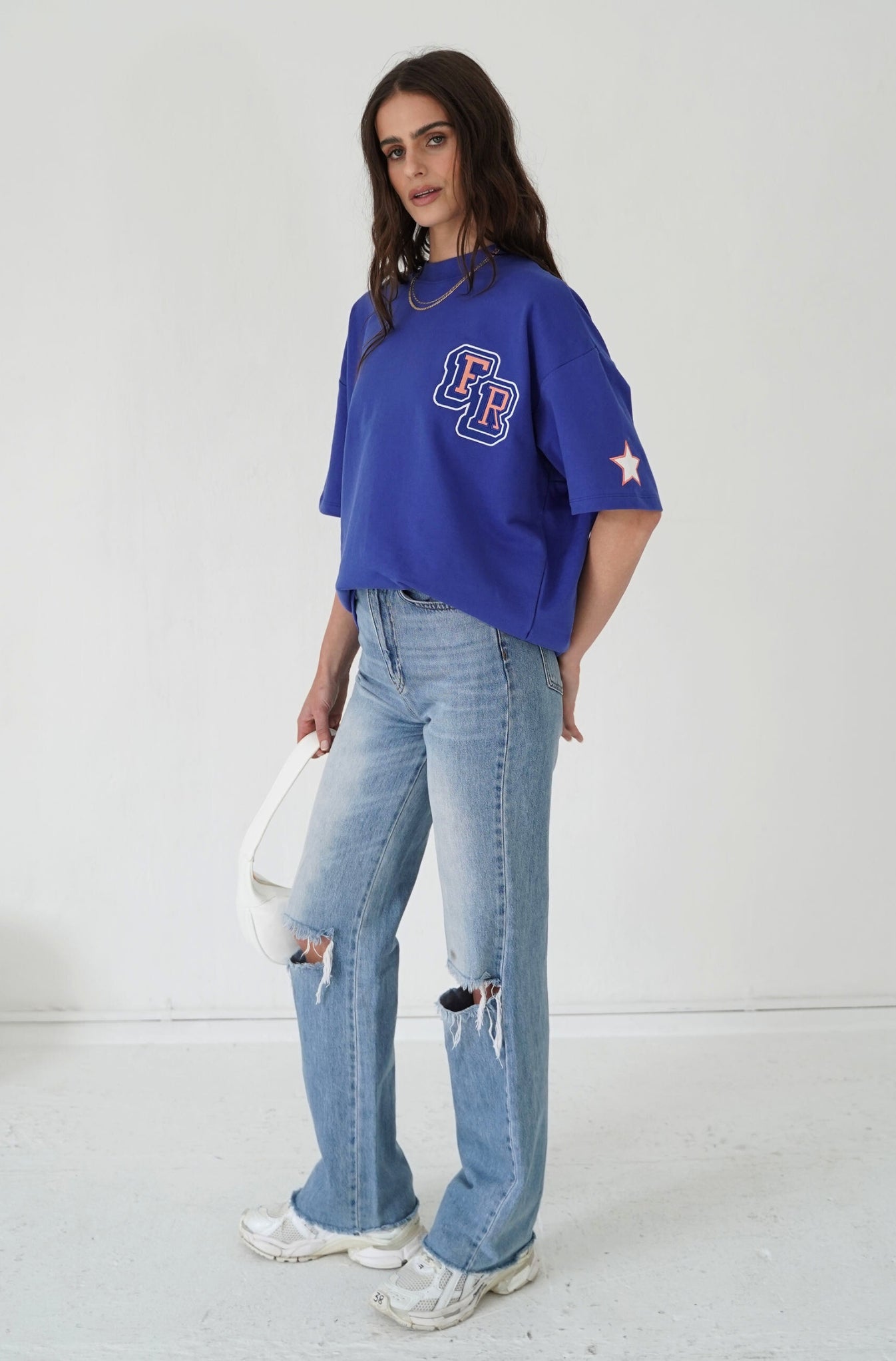 Track Star Tee - Electric Blue