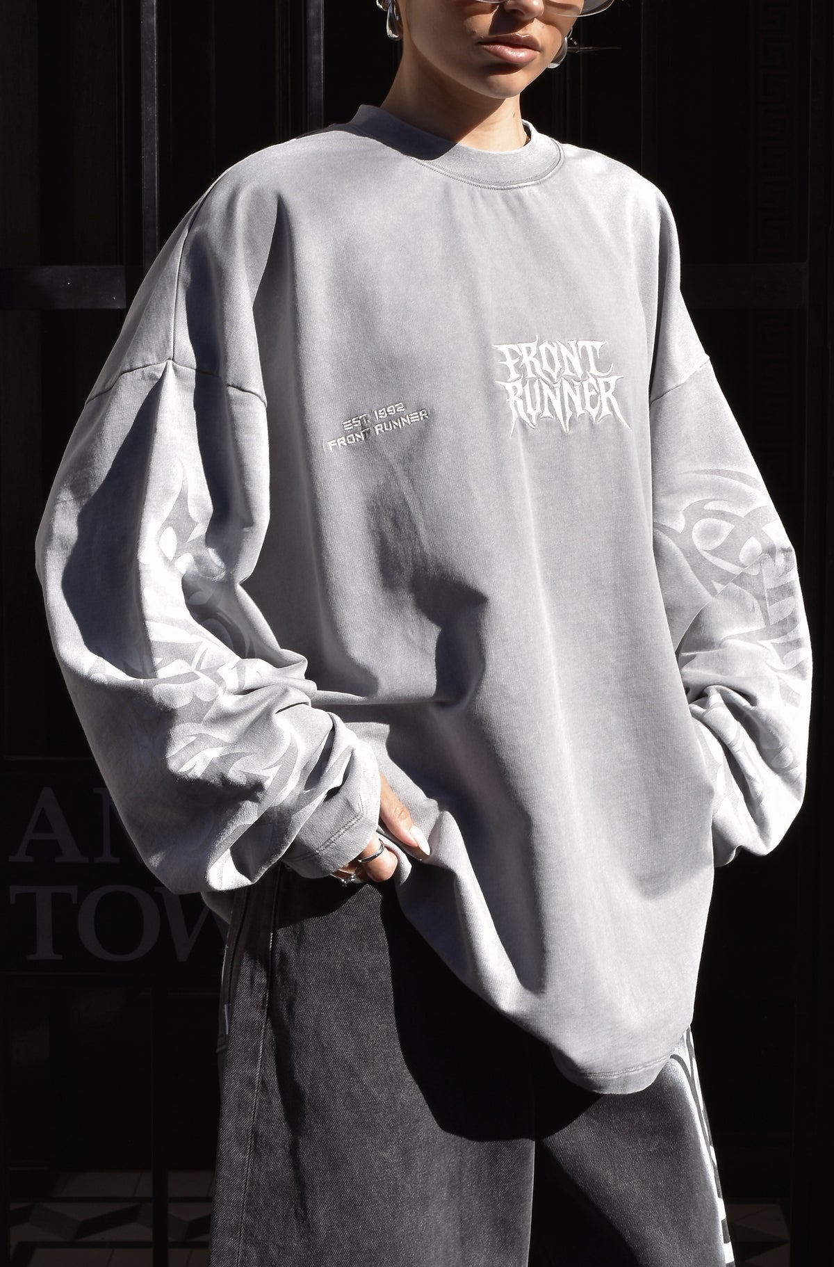 Ashline L/S Tee Concrete [women]