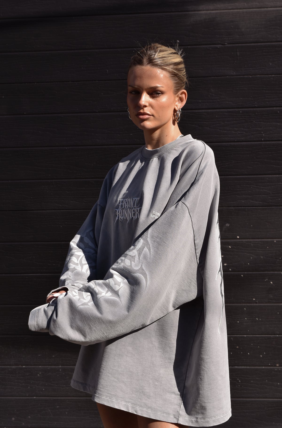 Ashline L/S Tee Concrete [women]