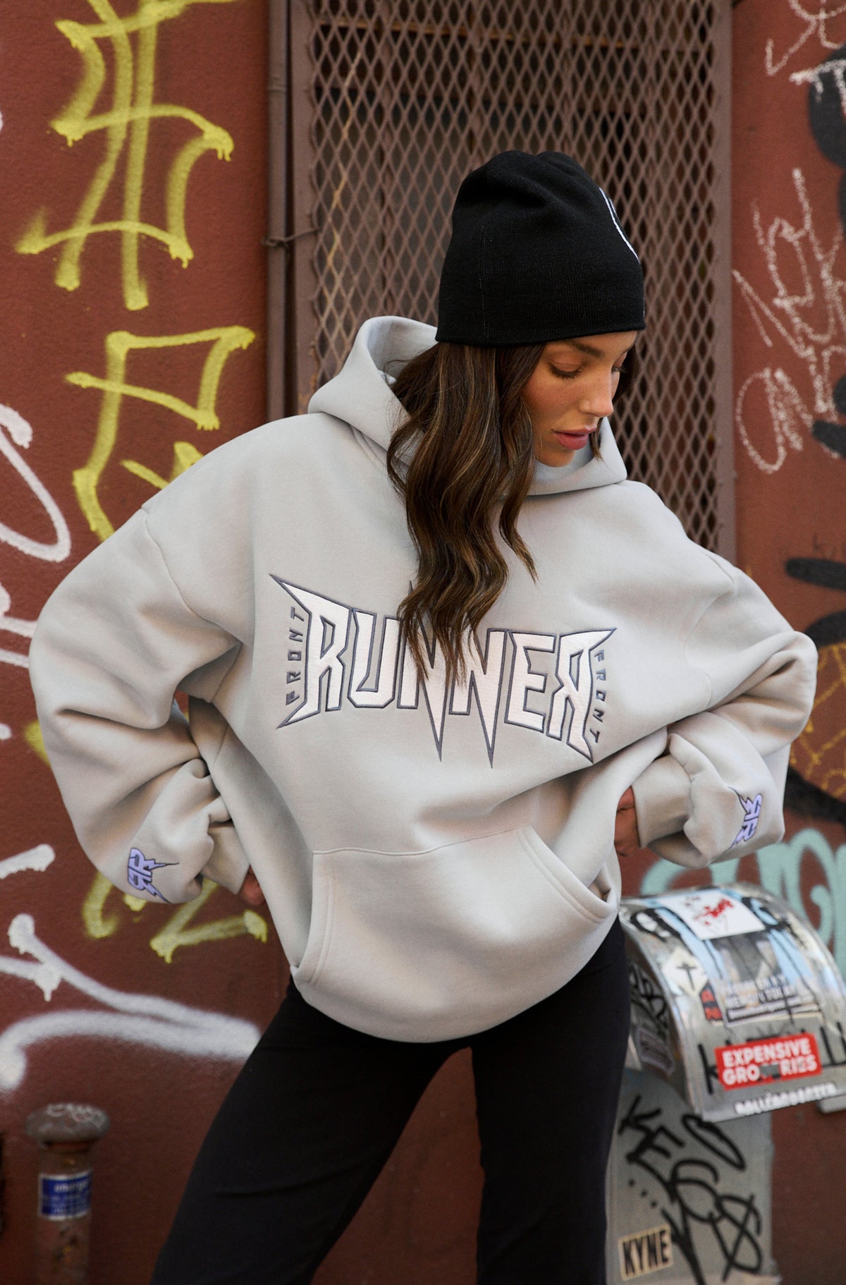 FRNTRNR Bolt Hoodie Grey [women]