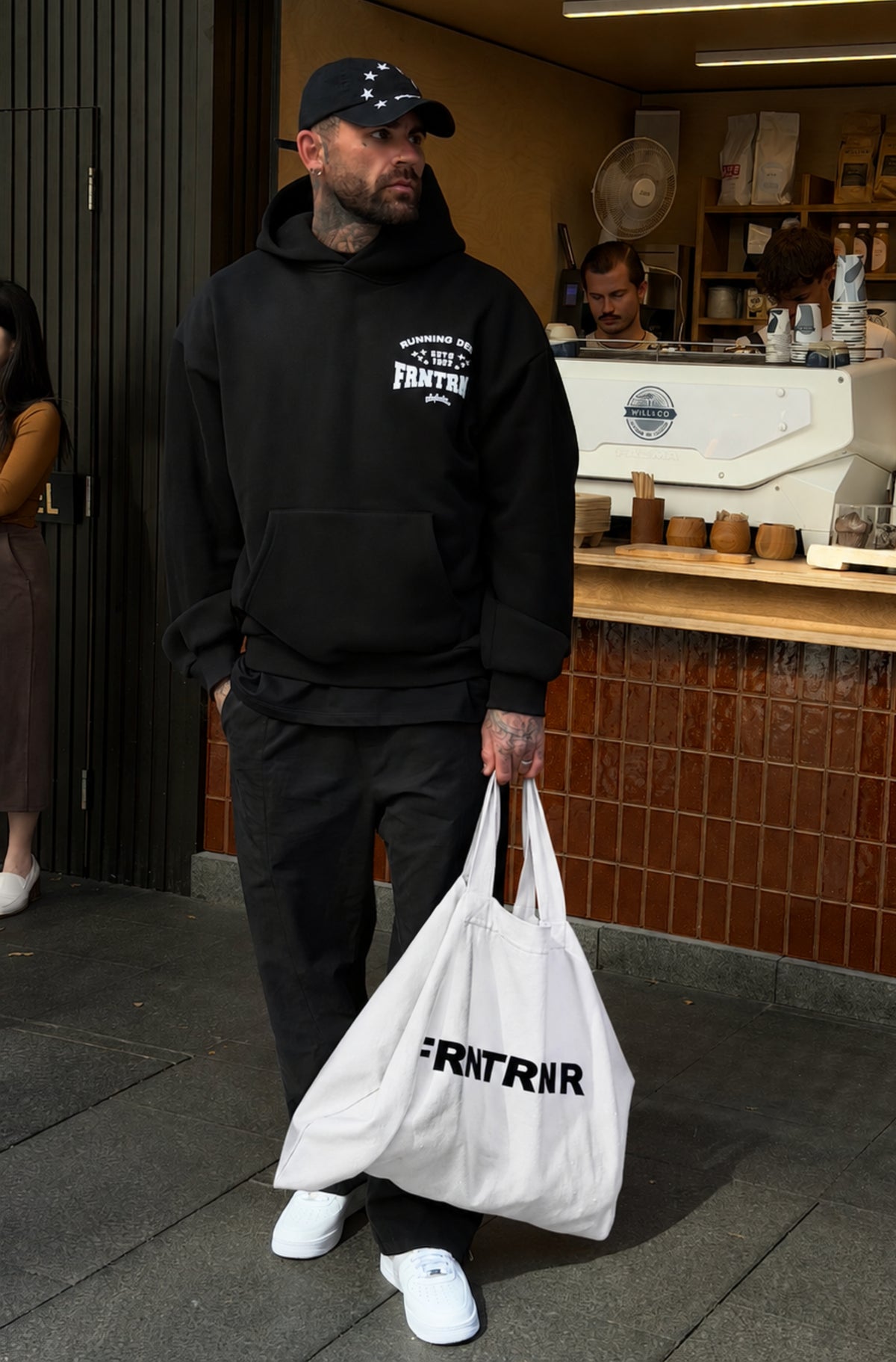 FRNTRNR Oversized Tote White [men]