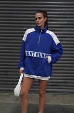 1/4 Zip Sweater - Blue