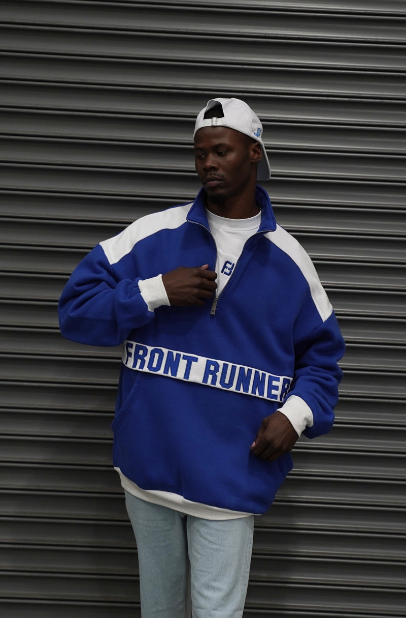 1/4 Zip Sweater - Blue
