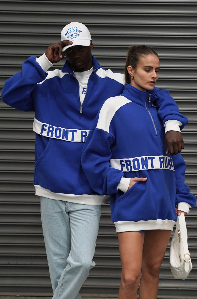 1/4 Zip Sweater - Blue