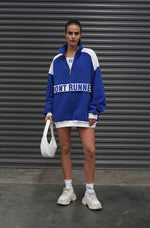 1/4 Zip Sweater - Blue