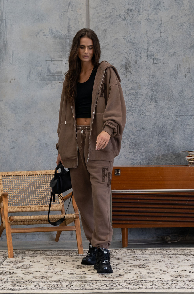 Season Zipped Hood - Mocha