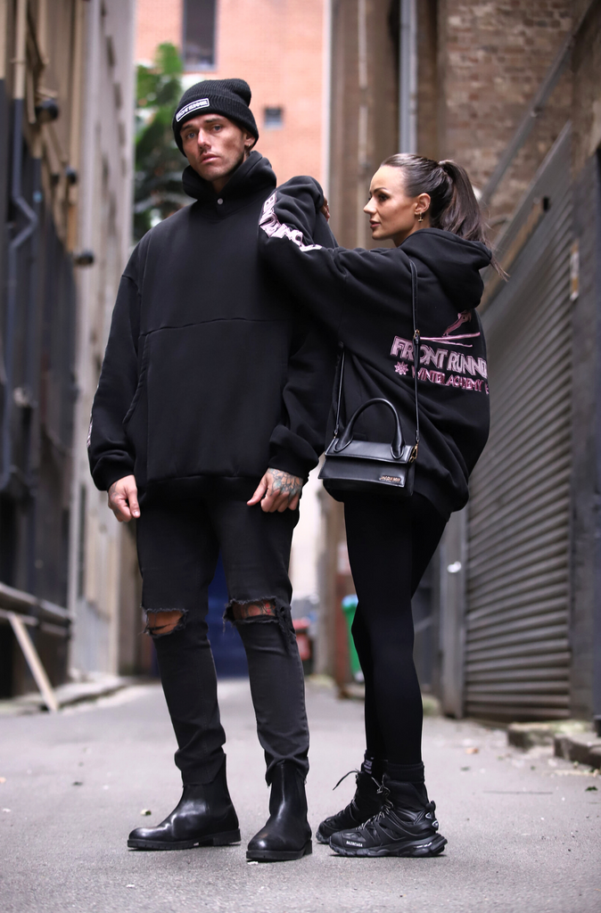 Black hoodie street shop style