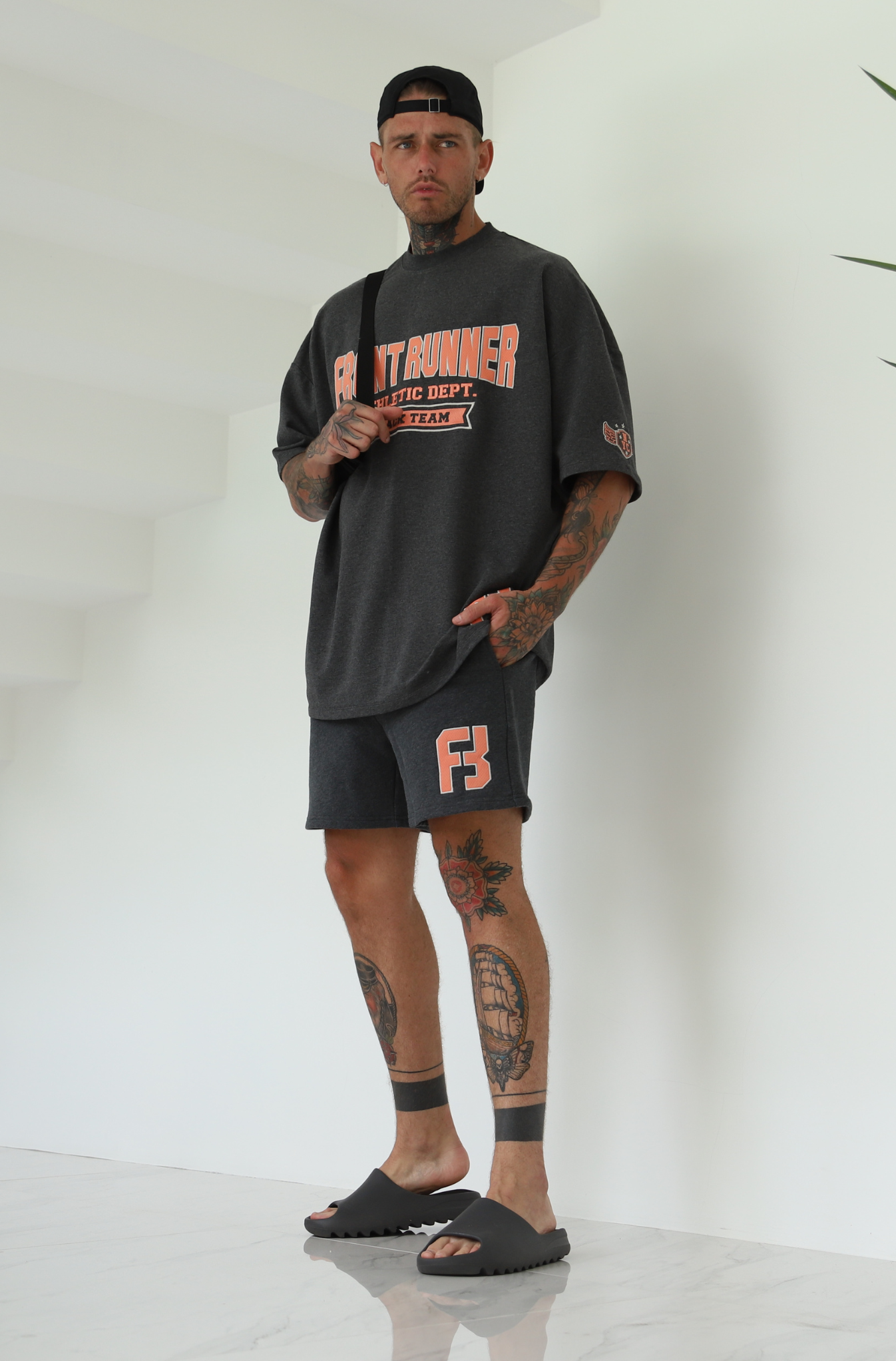 Athletic Dep Shorts - Charcoal