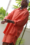 Ulu Linen Shirt - Coral