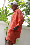 Ulu Linen Shorts - Coral