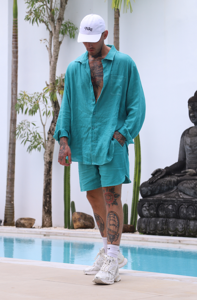 Ulu Linen Shirt - Peacock