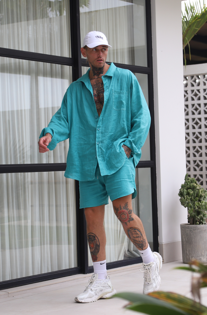 Ulu Linen Shirt - Peacock